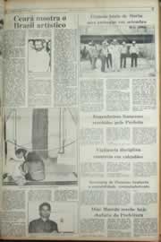Página do jornal Correio do Ceará de julho de 1982