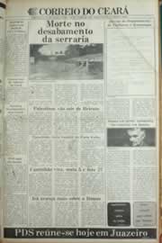 Página do jornal Correio do Ceará de julho de 1982