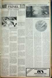 Página do jornal Correio do Ceará de agosto de 1982