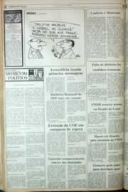 Página do jornal Correio do Ceará de agosto de 1982