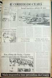Página do jornal Correio do Ceará de agosto de 1982