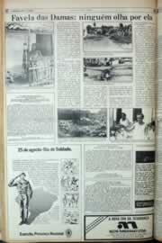 Página do jornal Correio do Ceará de agosto de 1982