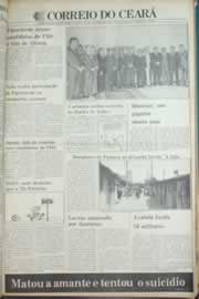 Página do jornal Correio do Ceará de agosto de 1982