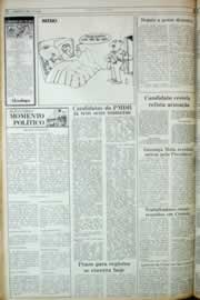 Página do jornal Correio do Ceará de agosto de 1982