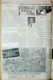 Página do jornal Correio do Ceará de agosto de 1982
