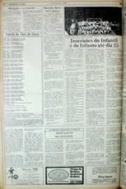 Página do jornal Correio do Ceará de agosto de 1982