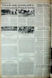 Página do jornal Correio do Ceará de agosto de 1982