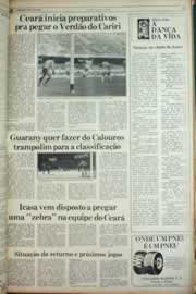 Página do jornal Correio do Ceará de agosto de 1982