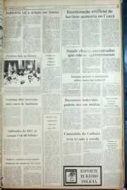 Página do jornal Correio do Ceará de agosto de 1982