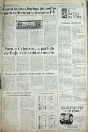 Página do jornal Correio do Ceará de agosto de 1982