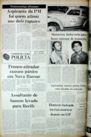 Página do jornal Correio do Ceará de agosto de 1982