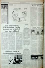 Página do jornal Correio do Ceará de setembro de 1982