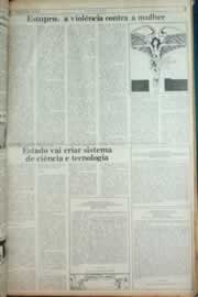 Página do jornal Correio do Ceará de setembro de 1982