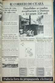 Página do jornal Correio do Ceará de setembro de 1982