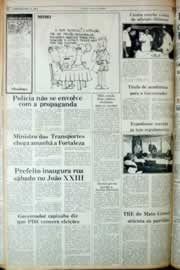 Página do jornal Correio do Ceará de setembro de 1982