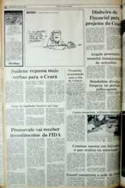 Página do jornal Correio do Ceará de setembro de 1982