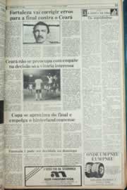 Página do jornal Correio do Ceará de setembro de 1982