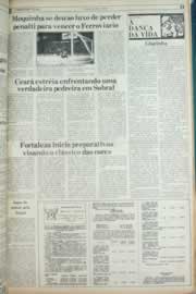 Página do jornal Correio do Ceará de setembro de 1982
