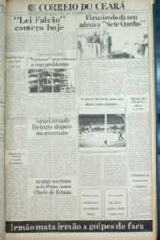 Página do jornal Correio do Ceará de setembro de 1982