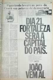 Página do jornal Correio do Ceará de setembro de 1982
