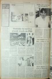 Página do jornal Correio do Ceará de setembro de 1982