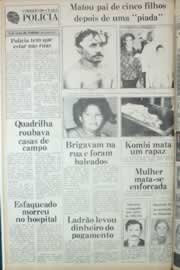 Página do jornal Correio do Ceará de outubro de 1982