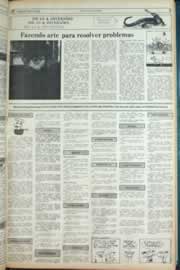 Página do jornal Correio do Ceará de outubro de 1982