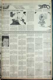 Página do jornal Correio do Ceará de outubro de 1982