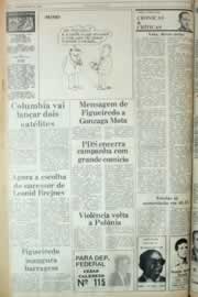Página do jornal Correio do Ceará de novembro de 1982