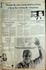 Página do jornal Correio do Ceará de novembro de 1982