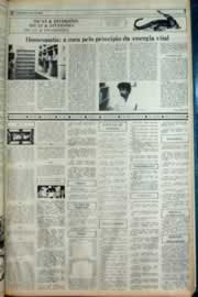 Página do jornal Correio do Ceará de novembro de 1982