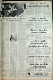 Página do jornal Correio do Ceará de novembro de 1982