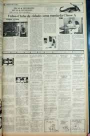 Página do jornal Correio do Ceará de novembro de 1982