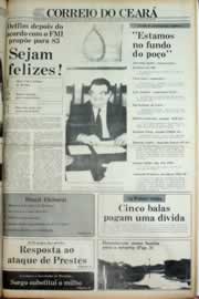 Página do jornal Correio do Ceará de dezembro de 1982