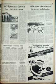 Página do jornal Correio do Ceará de dezembro de 1982