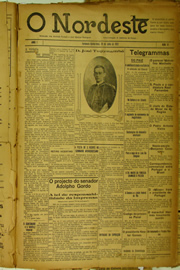 Página do jornal O Nordeste de julho de 1922