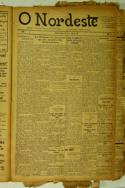 Página do jornal O Nordeste de julho de 1922