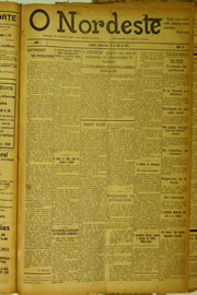Página do jornal O Nordeste de julho de 1922