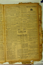 Página do jornal O Nordeste de julho de 1922