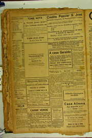 Página do jornal O Nordeste de agosto de 1922