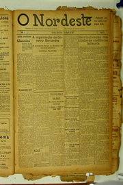Página do jornal O Nordeste de agosto de 1922