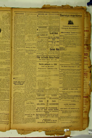 Página do jornal O Nordeste de agosto de 1922