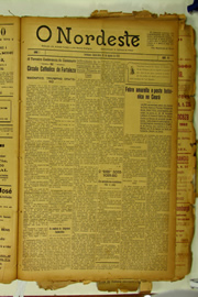 Página do jornal O Nordeste de agosto de 1922
