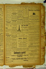 Página do jornal O Nordeste de agosto de 1922