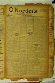 Página do jornal O Nordeste de agosto de 1922