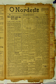 Página do jornal O Nordeste de agosto de 1922