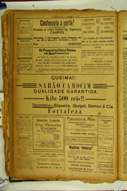 Página do jornal O Nordeste de agosto de 1922