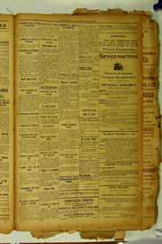 Página do jornal O Nordeste de agosto de 1922