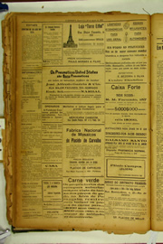 Página do jornal O Nordeste de agosto de 1922
