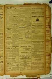 Página do jornal O Nordeste de agosto de 1922